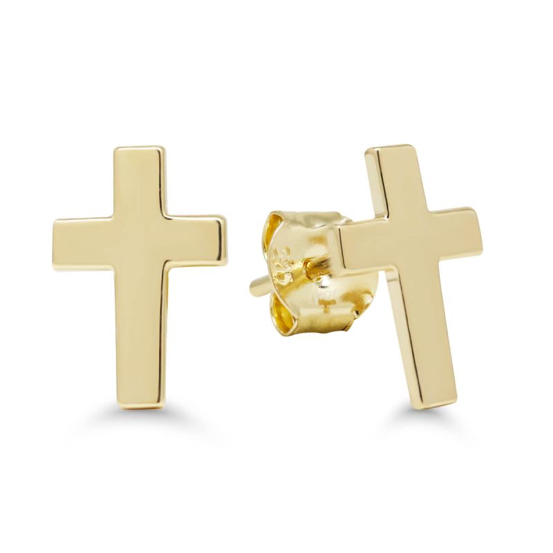 Gold KreuzenOhrringe K-E57520-1
