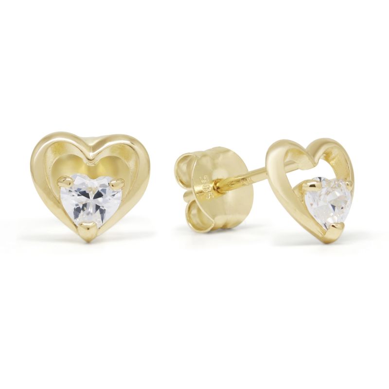 Gold HerzOhrringe K-E92086Z-1