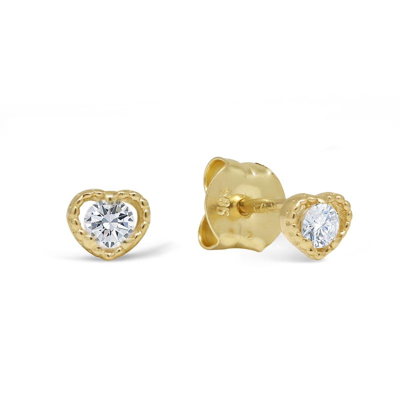 Gold Ohrringe, Herz K-E95348Z-1