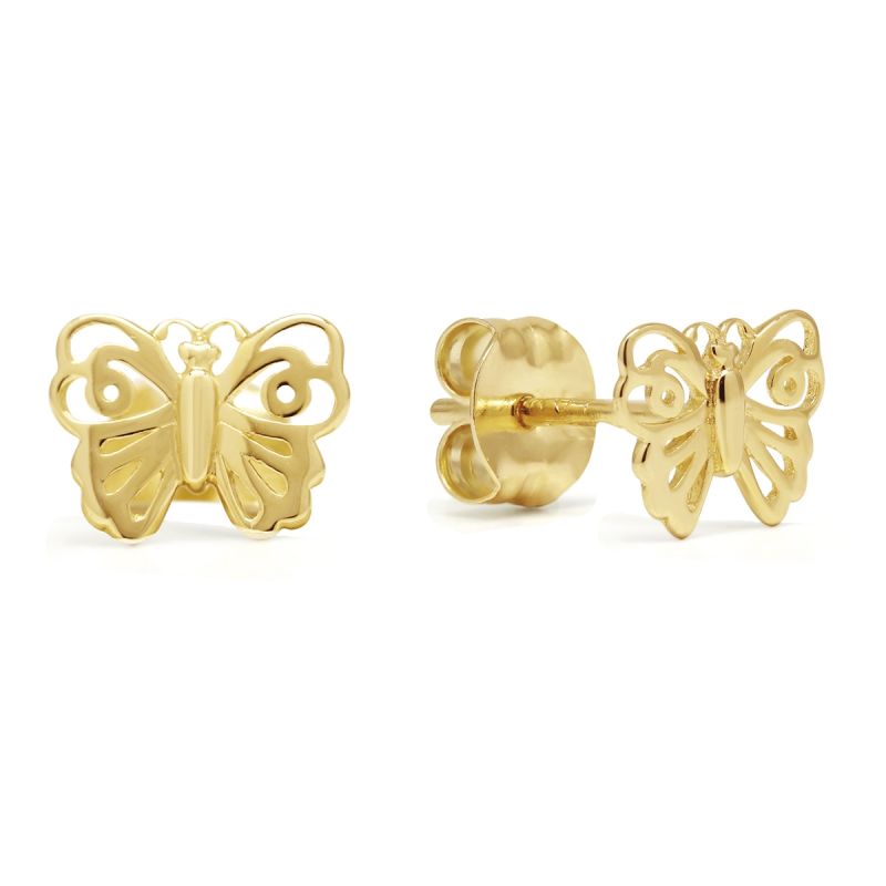 Gold Ohrringe, Schmetterling K-E95694-1