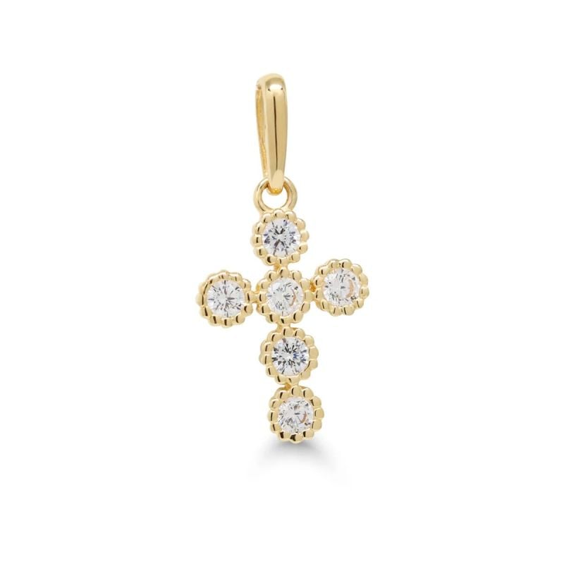 Goldener Kreuzanhänger K-P66693Z