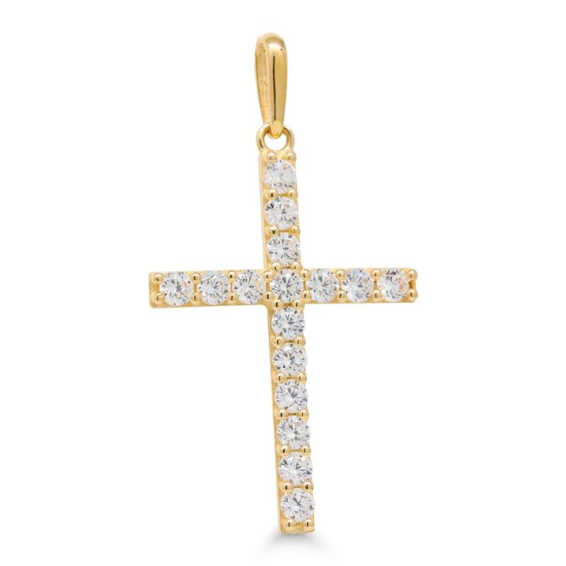 Goldener Kreuzanhänger K-P66696Z