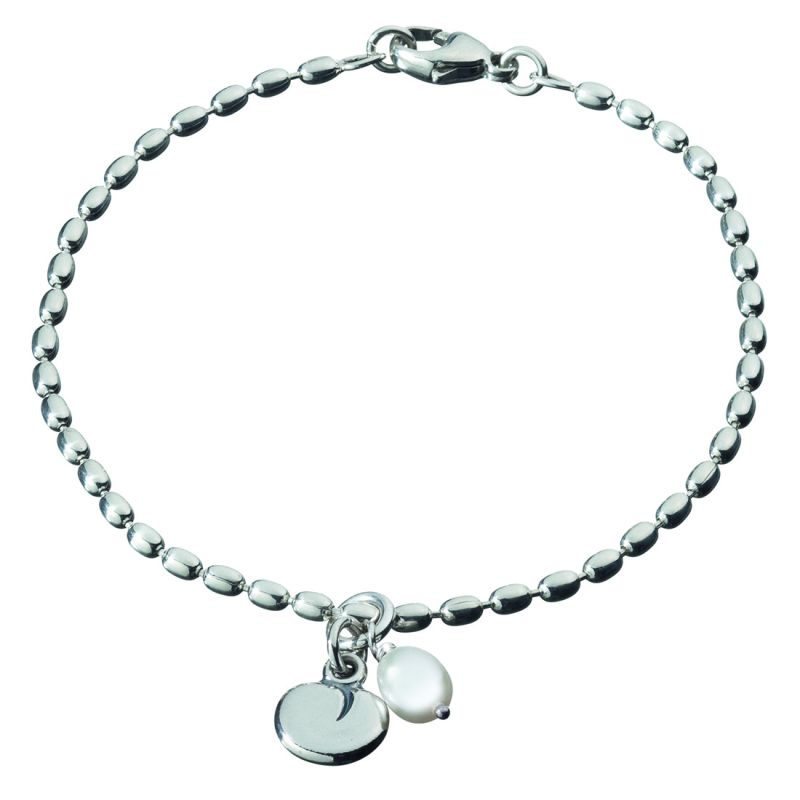 Kalevala Twinflower -armband 20.5cm (vit) 2565402-1