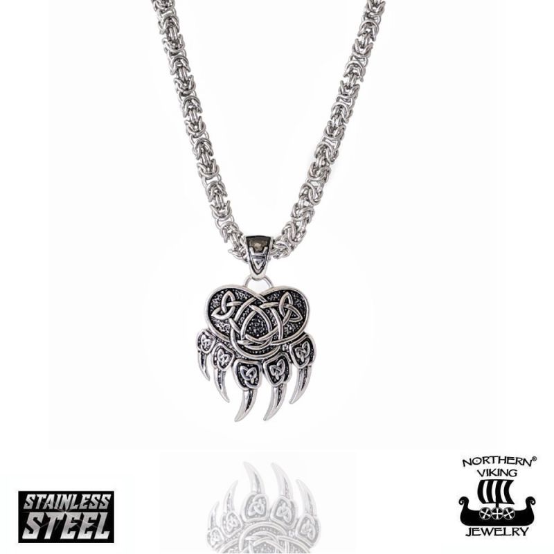 Northern Viking Jewelry Karhunkäpälä -kaulakoru NVJRS047-1