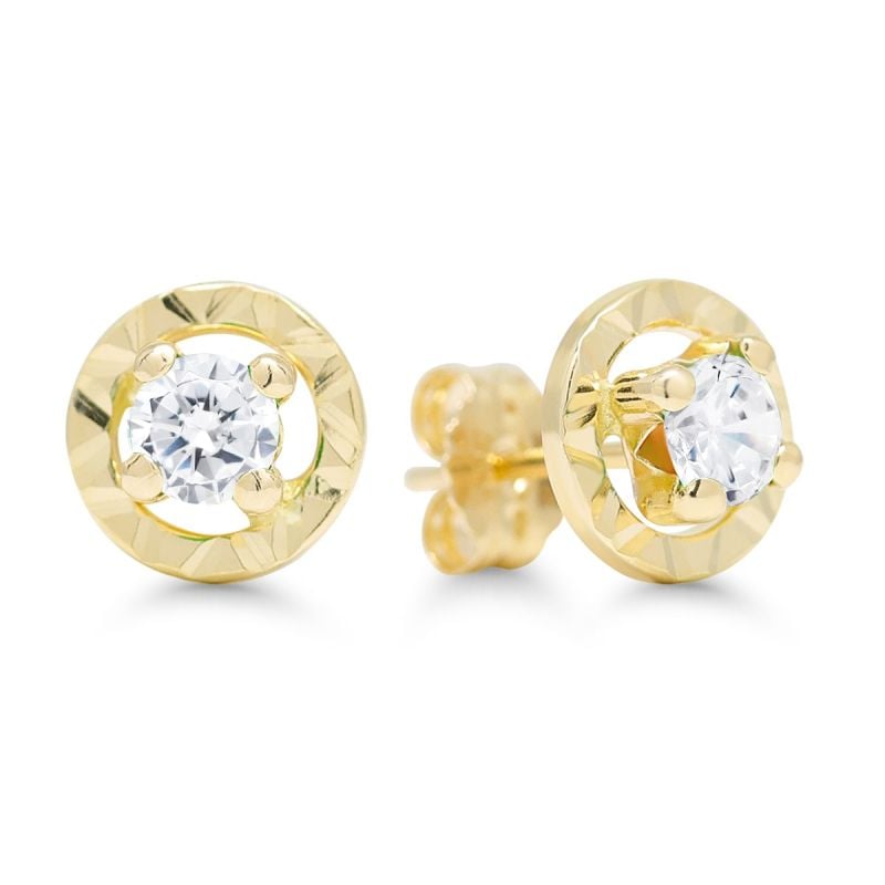 Goldene Ohrringe LME-5347Z