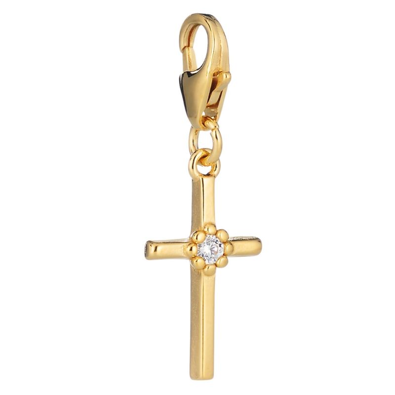 Lumoava Daisy Kreuz vergoldet 9x16mm L61258130000
