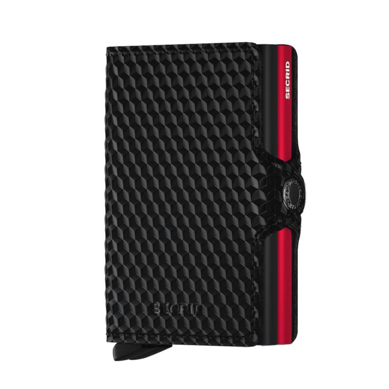 Secrid Twinwallet Cubic Black-Red TCU-BLACK-RED-1