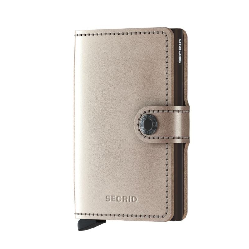 Secrid Miniwallet Metallic Champagne-Brown MME-CHAMPAGNE-BROWN-1