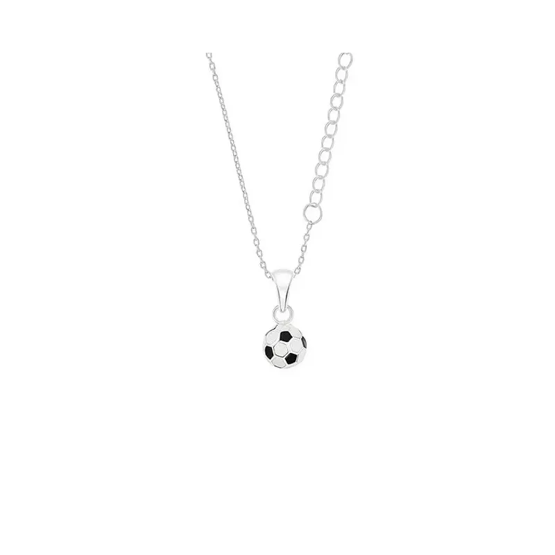 Silberne Halskette, Fußball M243507-RHY1