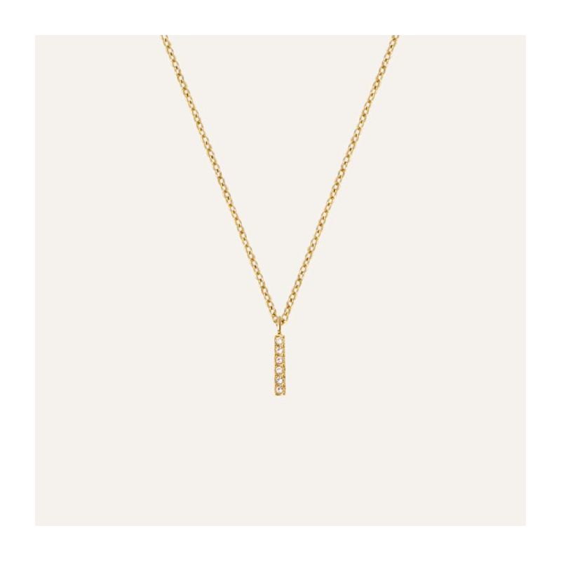 Mockberg Petite Stone Letter, I halsband MB0079-1