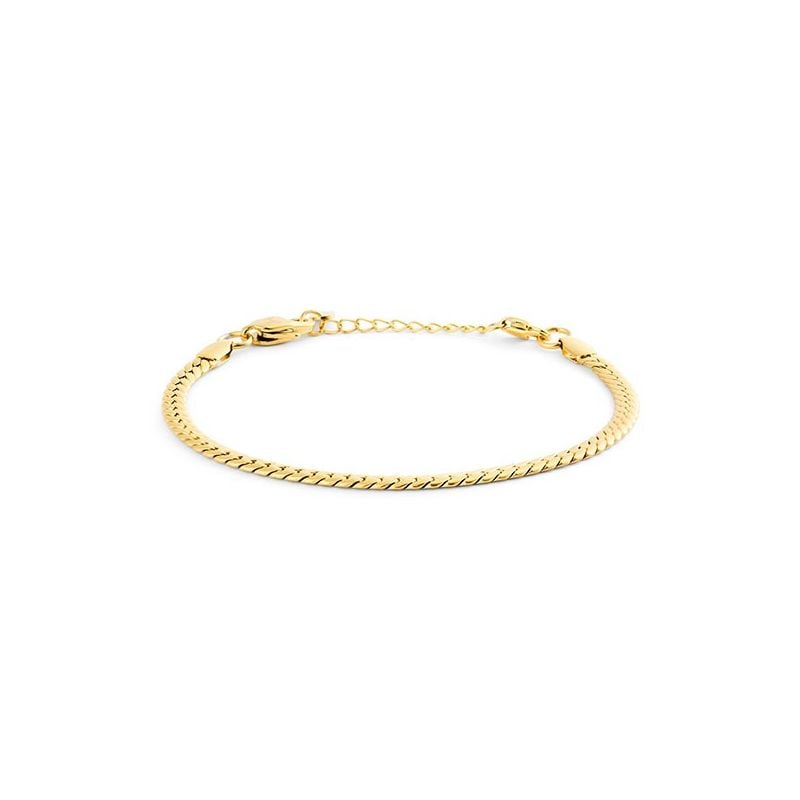 Mockberg Serpentine Chain Gold Armband