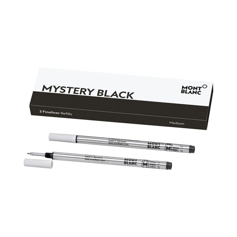 Montblanc Fineliner täyte, Medium Mystery Black / 2kpl MB128246-1