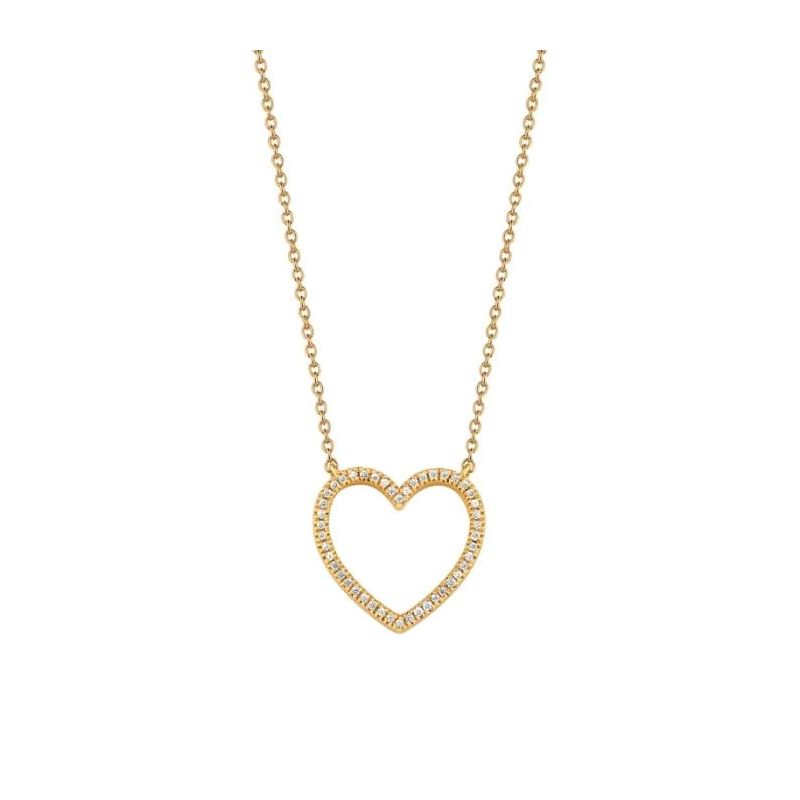 Goldenes Herz-Halskette NK-51127-008