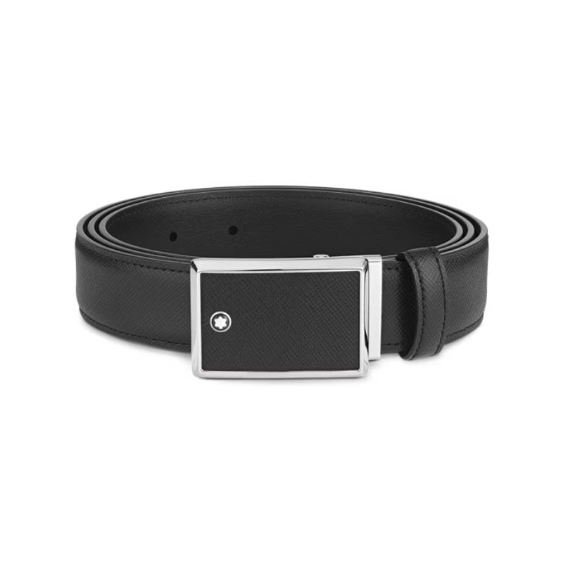 Montblanc Meisterstück Black Saffiano Leather Gürtel MB114421