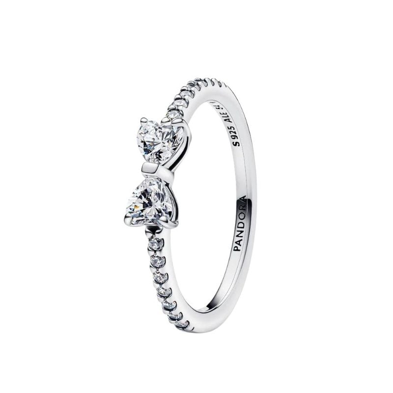Pandora Sparkling Bow Ring 193510C02
