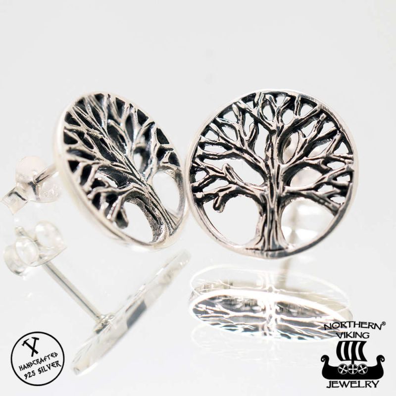 Northern Viking Jewelry Elämän Puu Ohrringe NVJKK032-1