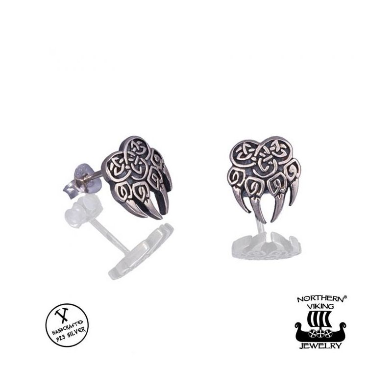 Northern Viking Jewelry Karhun Käpälä Ohrringe NVJKK024-1