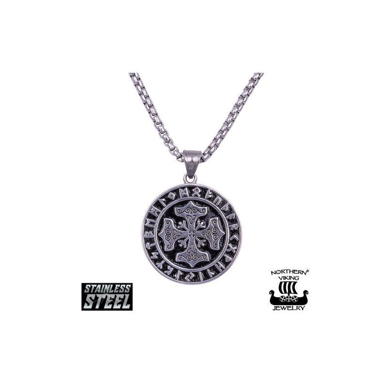 Northern Viking Jewelry Riimu Thorin Vasara Halskette NVJRS093-1