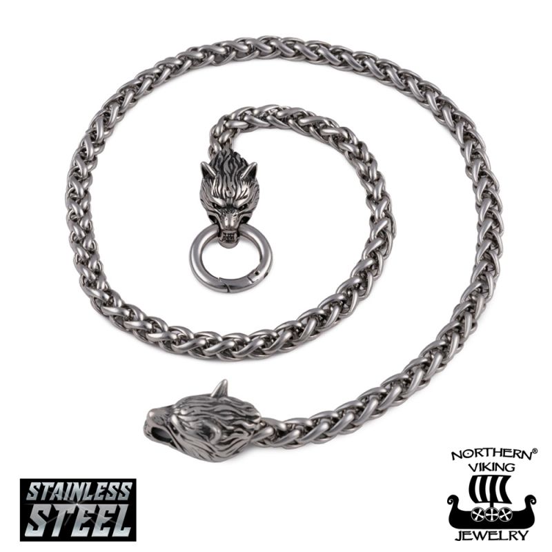 Northern Viking Jewelry Wheat Link Sudenpäillä kaulakoru 55 cm NVJKE009-1