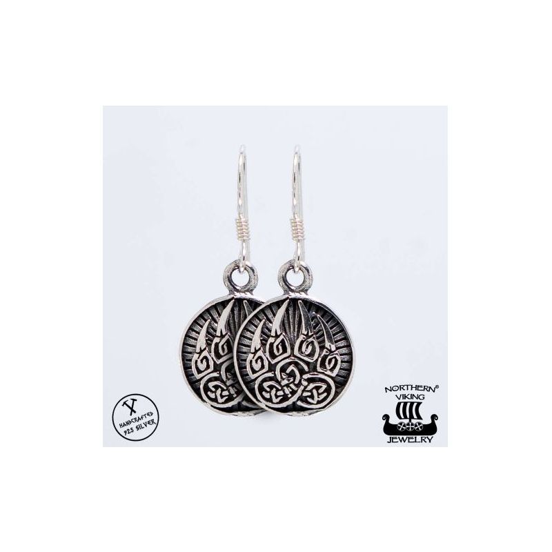 Northern Viking Jewelry Bear Ohrringe NVJKK026-1