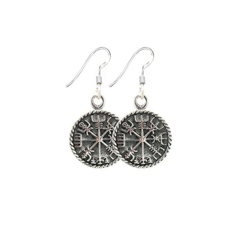 Northern Viking Jewelry Vegvisir -korvakorut NVJKK030-1