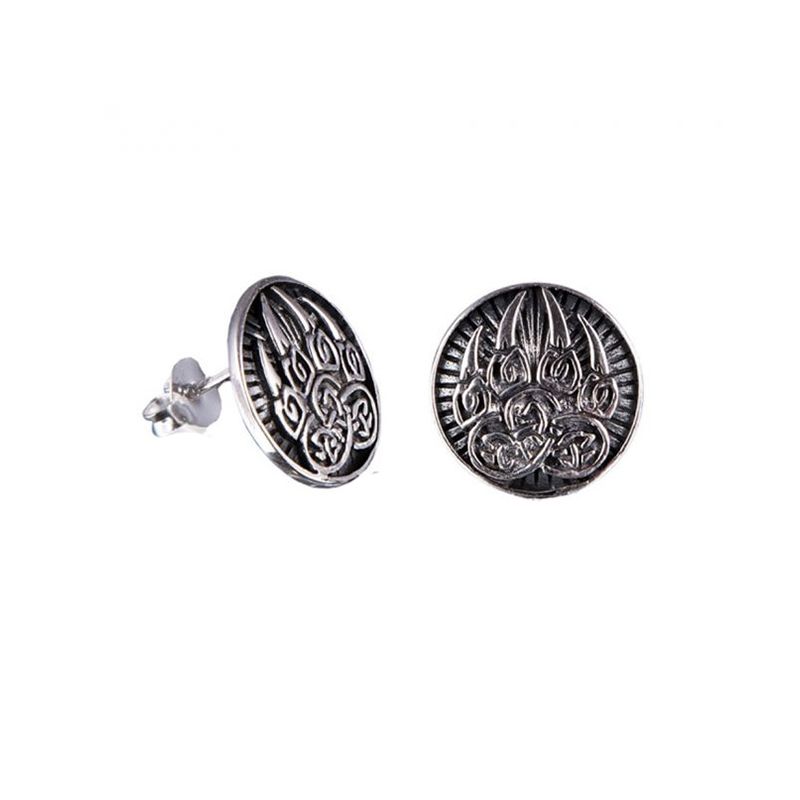 Northern Viking Jewelry Karhun Käpälä korvakorut NVJKK031-1