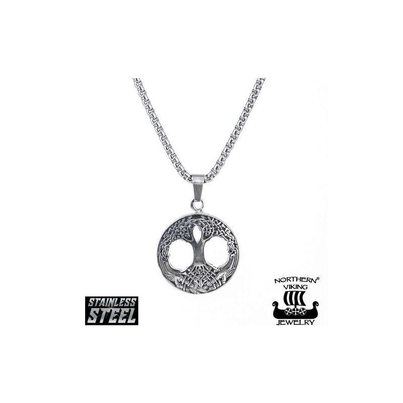 Northern Viking Jewelry Celtic Tree Of Life -kaulakoru (50cm) NVJRS021-1