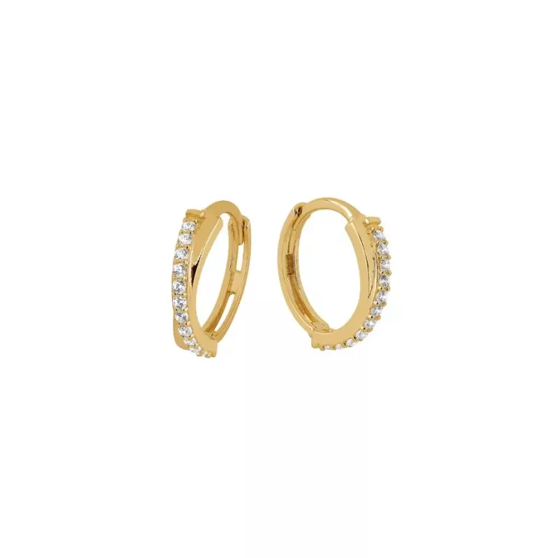 Goldene Ohrringe OT403195-CZ