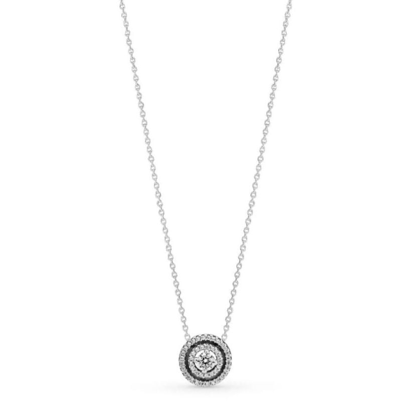 Pandora Sparkling Double Halo -kaulakoru 399414C01-45-1