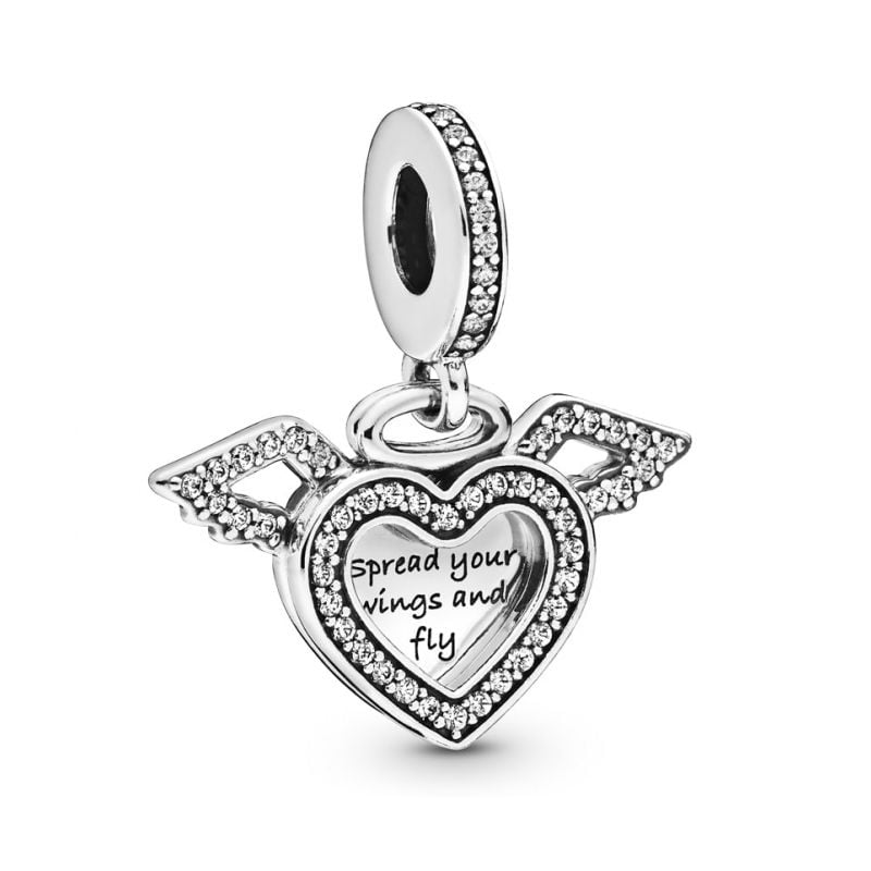Pandora Angel Heart And Wings Dangle -Anhänger 798485C01-1