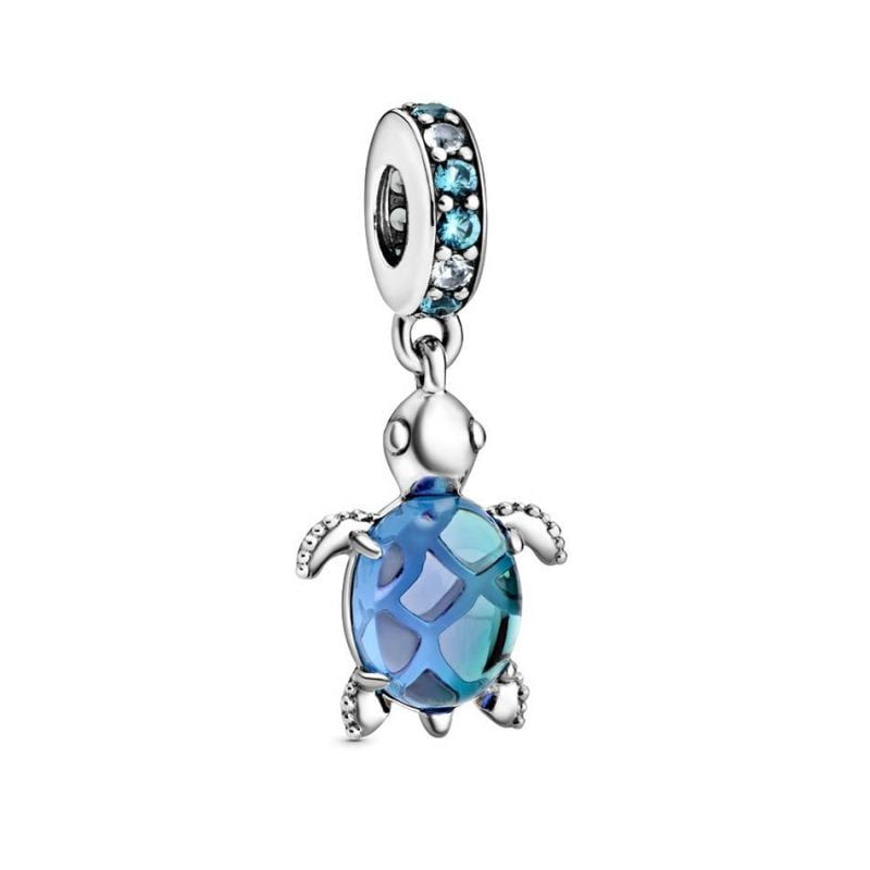 PAN HOP RS MURANO GLASS SEA TURTLE CRYST-1