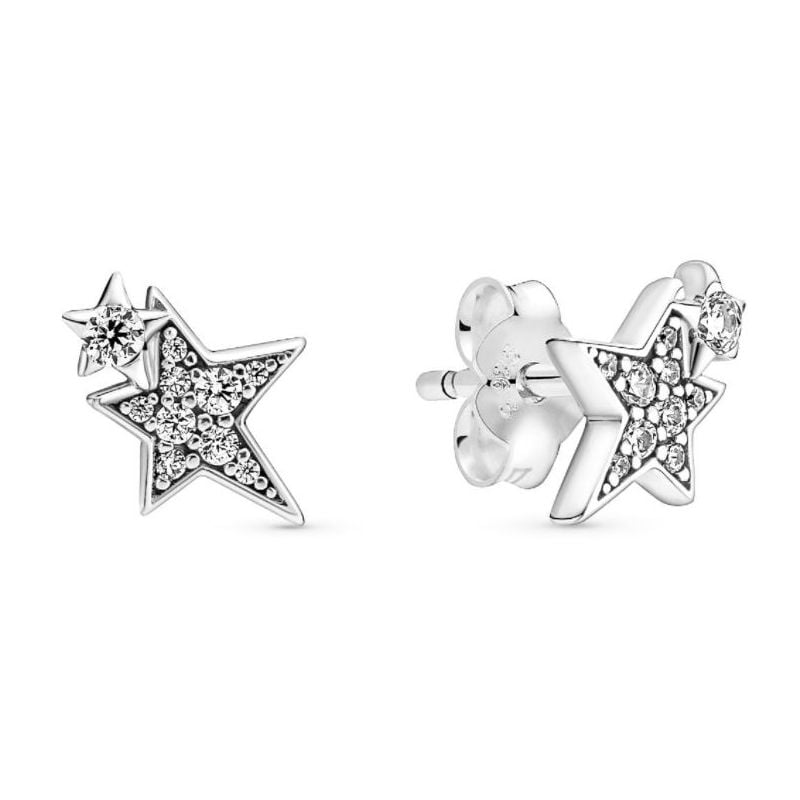 Pandora Sparkling Asymmetric Stars -korvakorut 290012C01-1