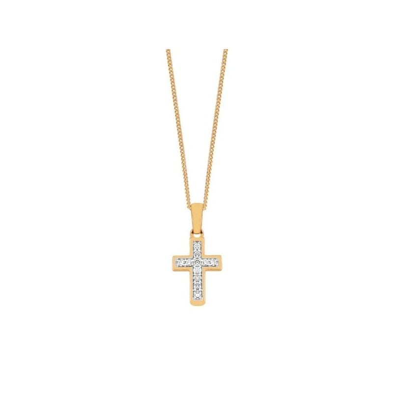 Goldenes Kreuzanhänger PF-7308-1