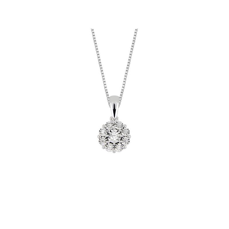 Brilliant Star Weißgold Diamant anhänger PF13123-1