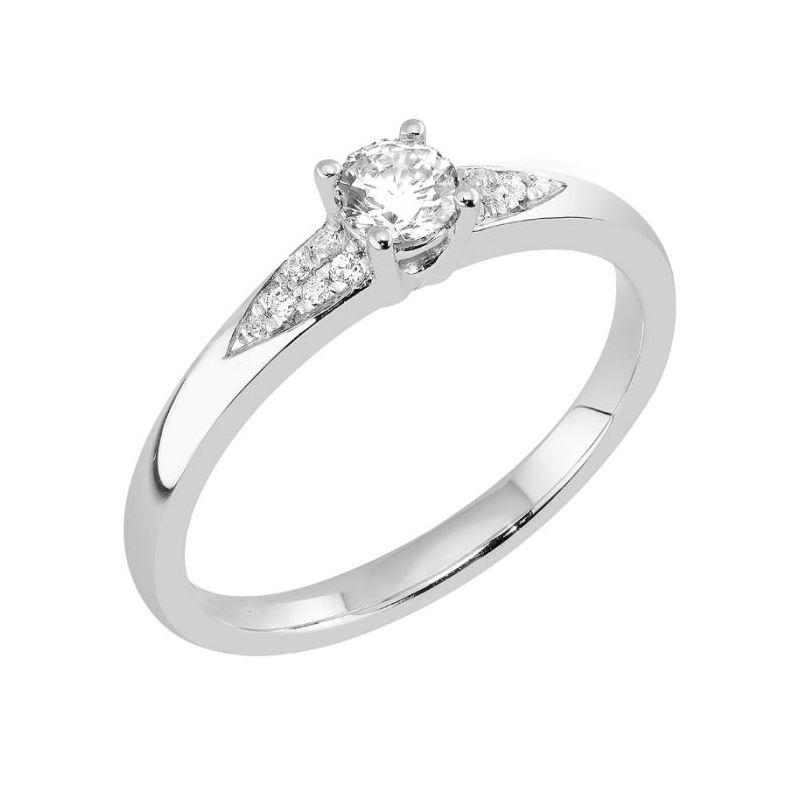 Diamantring Weißgold / topas RE06815-1