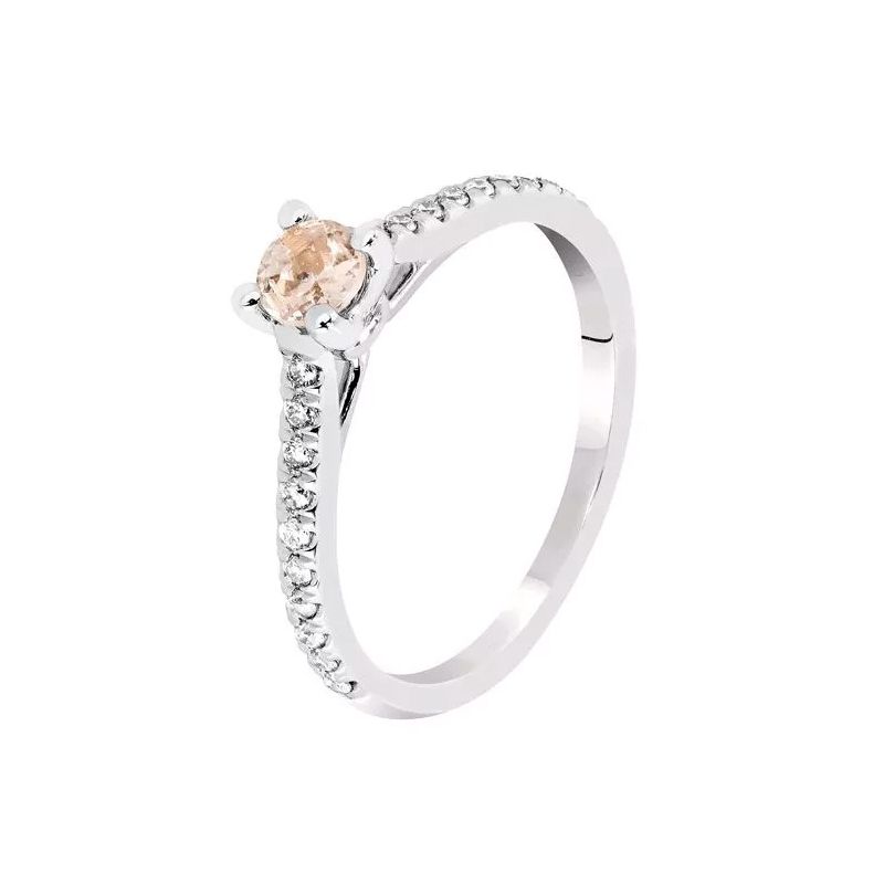Brilliant Star Diamantring mit Morganit RE11083