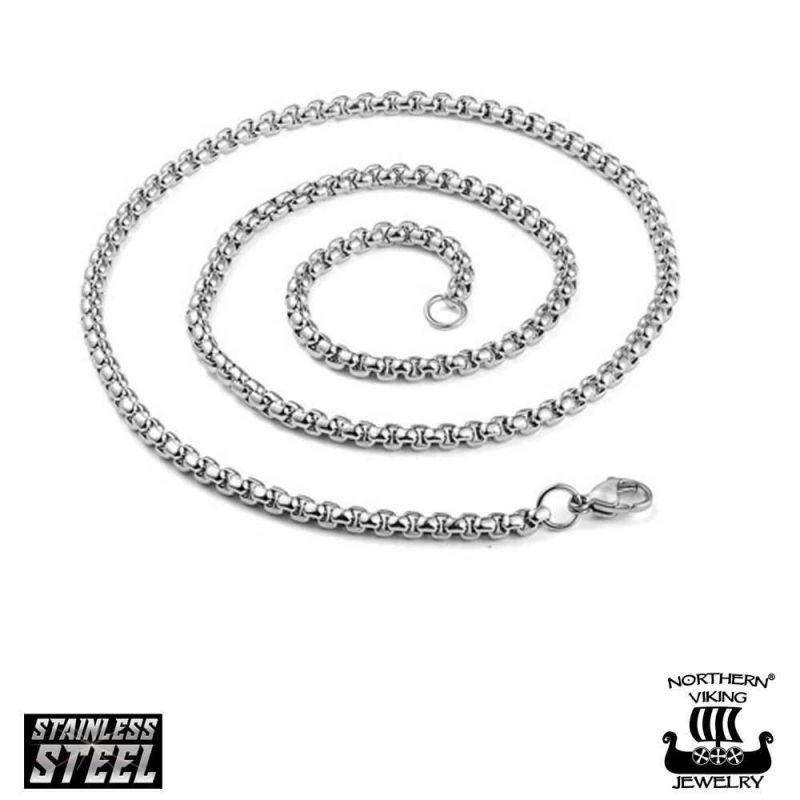 Northern Viking Jewelry Rolo Link -ketju 55cm NVJKE004-1