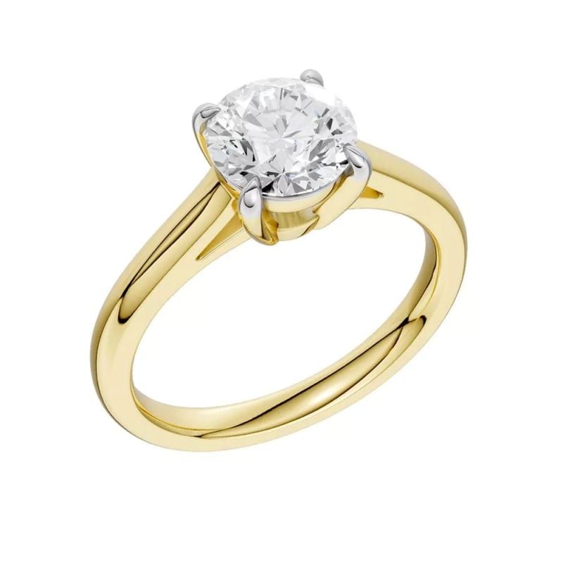 Brilliant Star laboratoriotimanttisormus 1,5 ct RS02504 YG 1.50