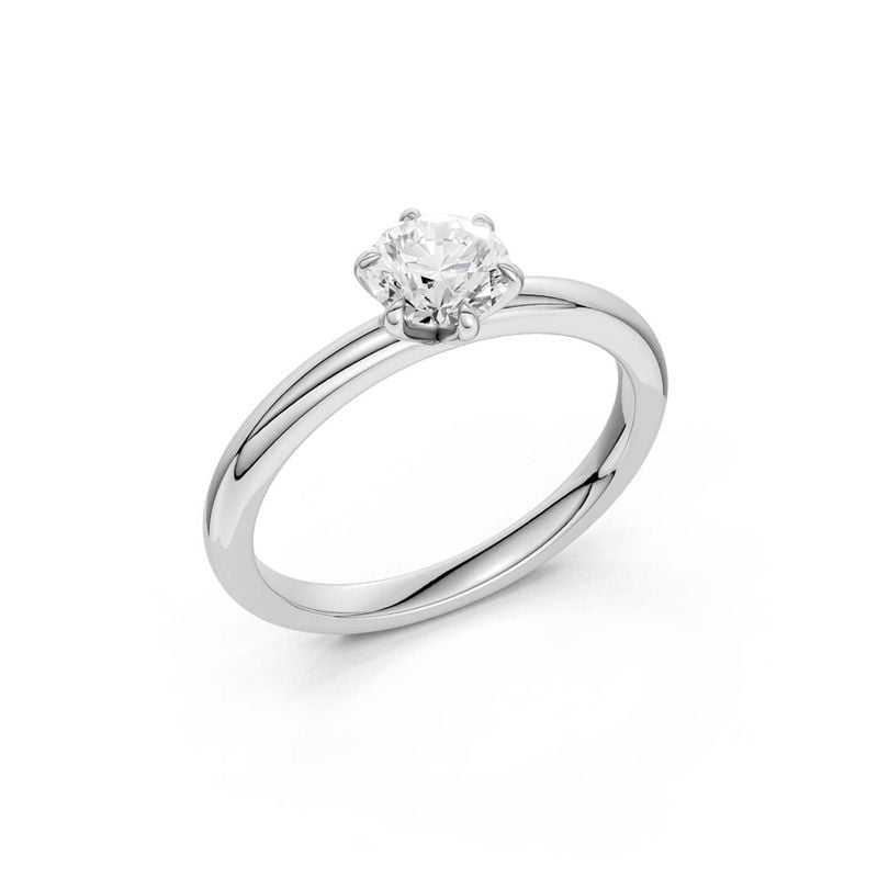 Brilliant Star Diamantring / Labordiamanten RS07711 WG 0.5CT