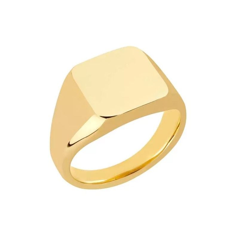 Vergoldeter Edelstahlring RSS1006G