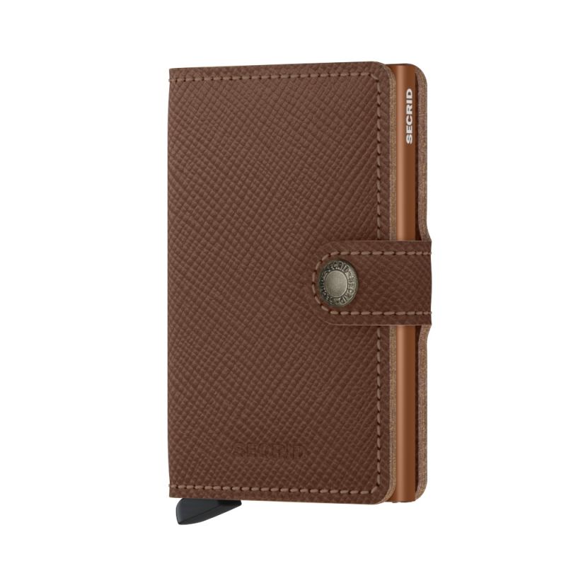 Secrid Miniwallet Saffiano Caramel MSA-CARAMEL-1