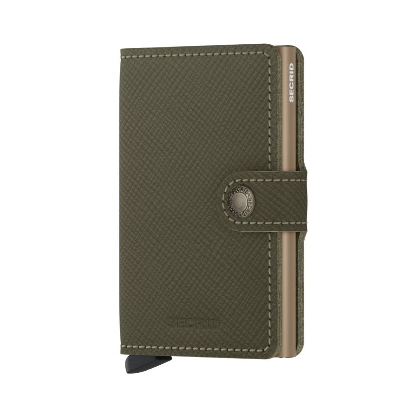 Secrid Miniwallet Saffiano Olive MSA-OLIVE-1