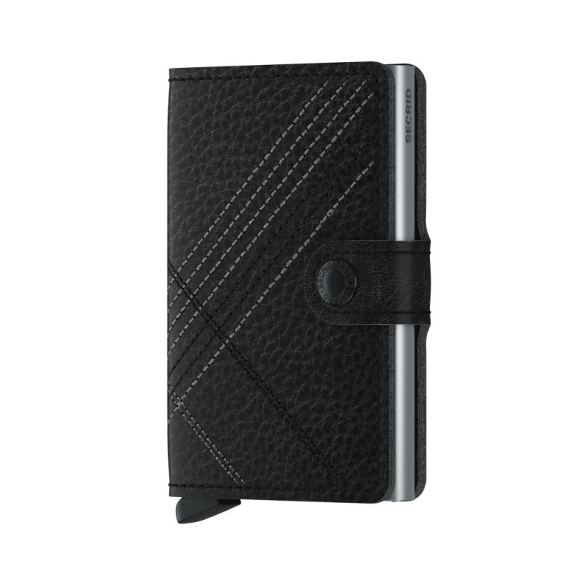 Secrid Miniwallet Stitch Linea Black MST-LINEA BLACK-1