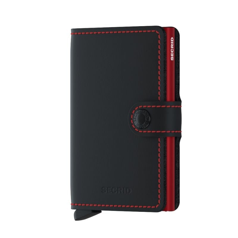 Secrid Miniwallet Matte Black-Red  MM-BLACK-RED -1