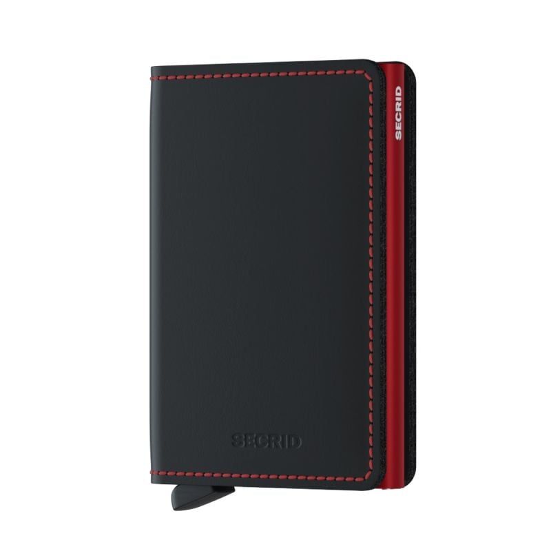 Secrid Slimwallet Matte Black-Red SM-BLACK-RED-1