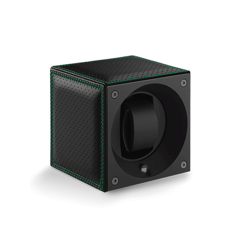 SwissKubik Masterbox Leather Racing Green kellonpyöritin SK01.CV.RC.VERT-30