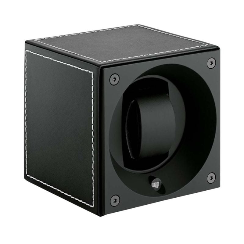 SwissKubik Masterbox Leather Black kellonpyöritin SK01.CV001-20