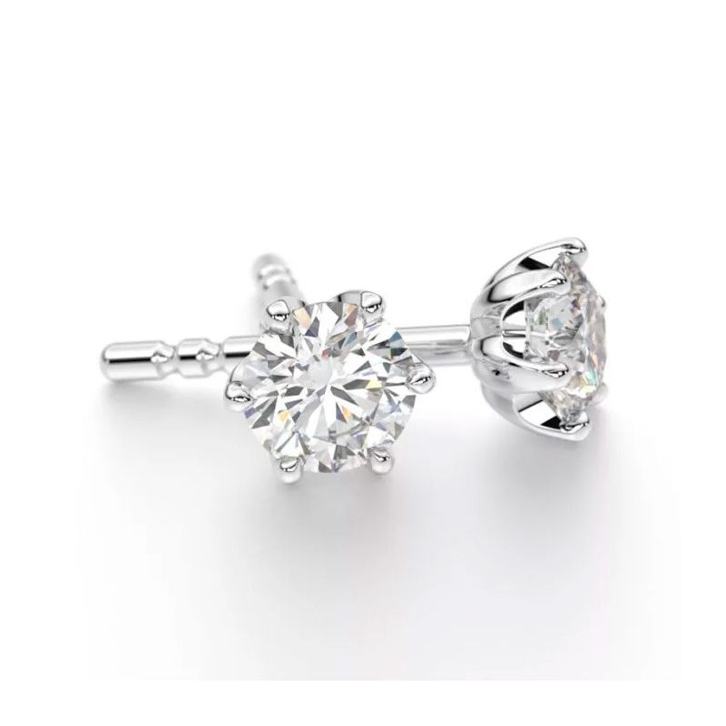 Romanssi Ruusu timanttikorvakorut Solitaire 2 x 0.18ct