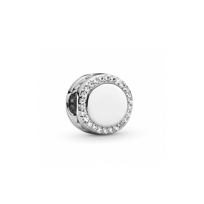 Pandora Engravable Sparkling Button hela 798747C01-1