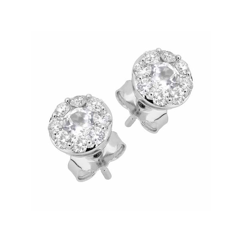 Brilliant Star Diamanten Ohrringe / topas TEF01750-1